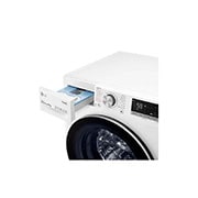 LG WiFi connected | 9kg | Washing Machine | 1360 rpm | Auto Dose | AI DD™ | Direct Drive™ | Steam™ | TurboWash™ | White, F4V709WTSA