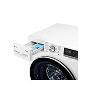 LG WiFi connected | 9kg | Washing Machine | 1360 rpm | AI DD™ | Direct Drive™ | Steam™ | TurboWash™\t| White, F4V709WTSE