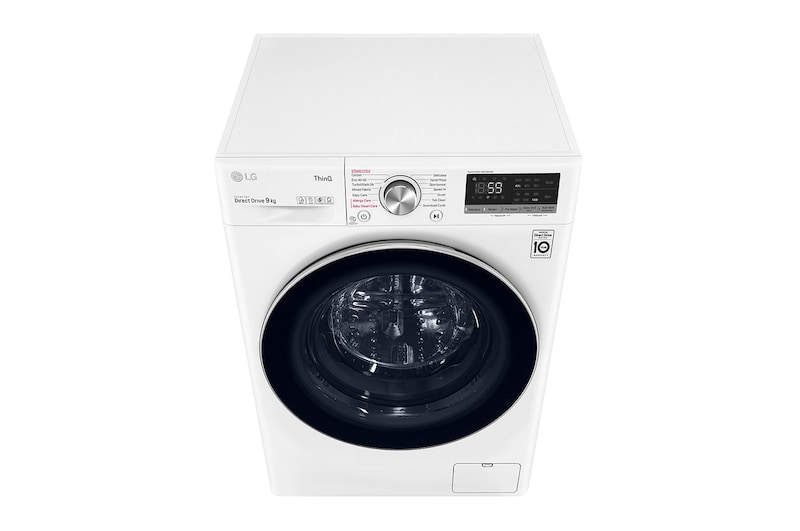 LG 9kg Washing Machine AI DD™, White, F4V709WTSE