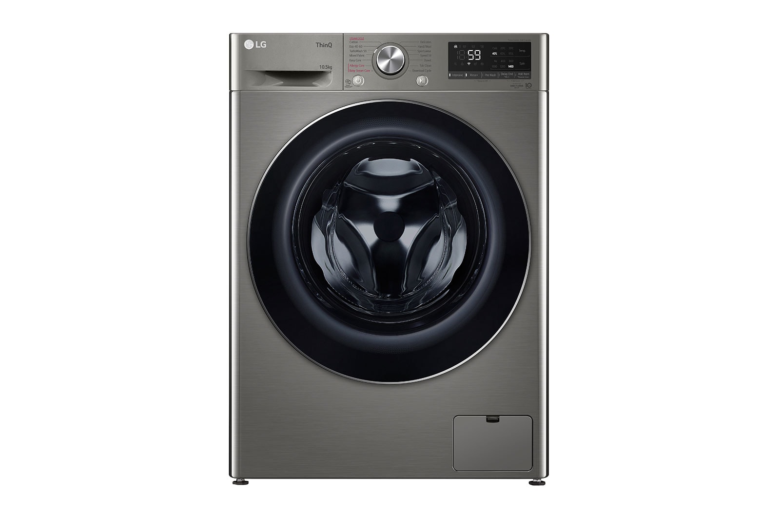 Front view of 10.5kg Washing Machine Graphite AI DD™(F4V710STSH)