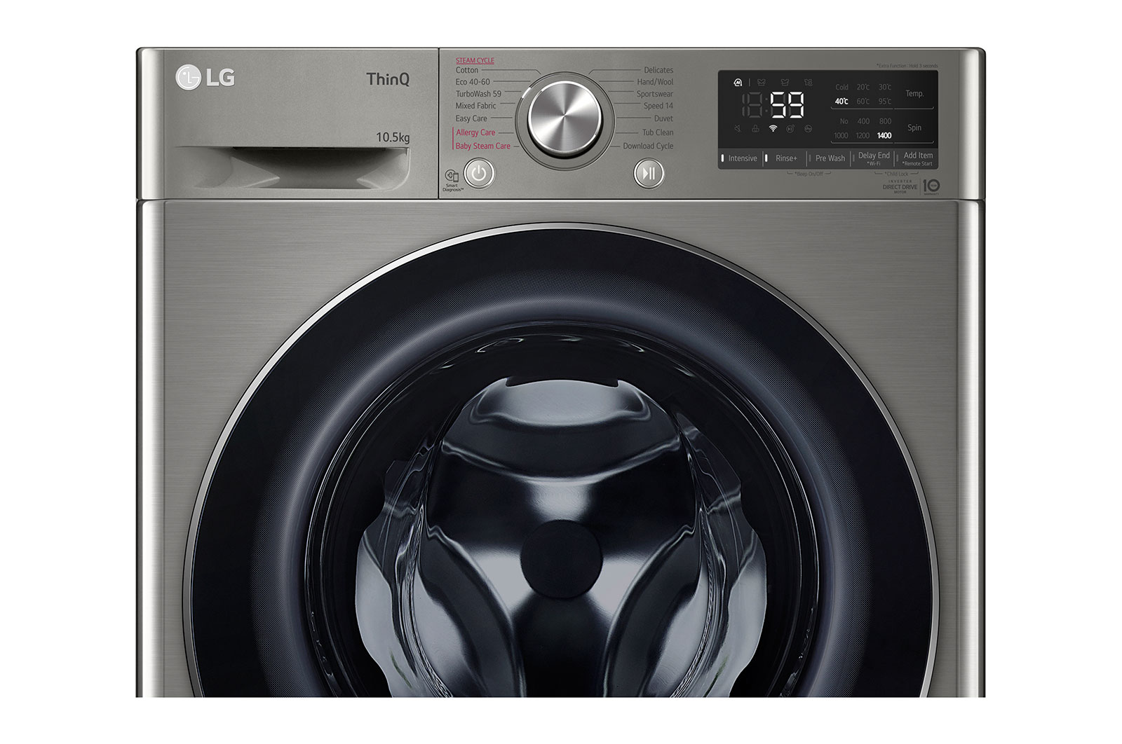 LG 10.5kg Washing Machine Graphite AI DD™, F4V710STSH