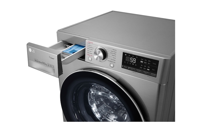 LG Turbowash™ F4V710STS 10.5kg Washing Machine - Graphite, F4V710STS