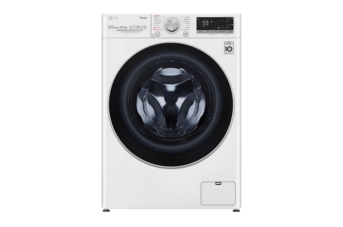 LG 10.5kg Washing Machine White AI DD™, F4V710WTSA