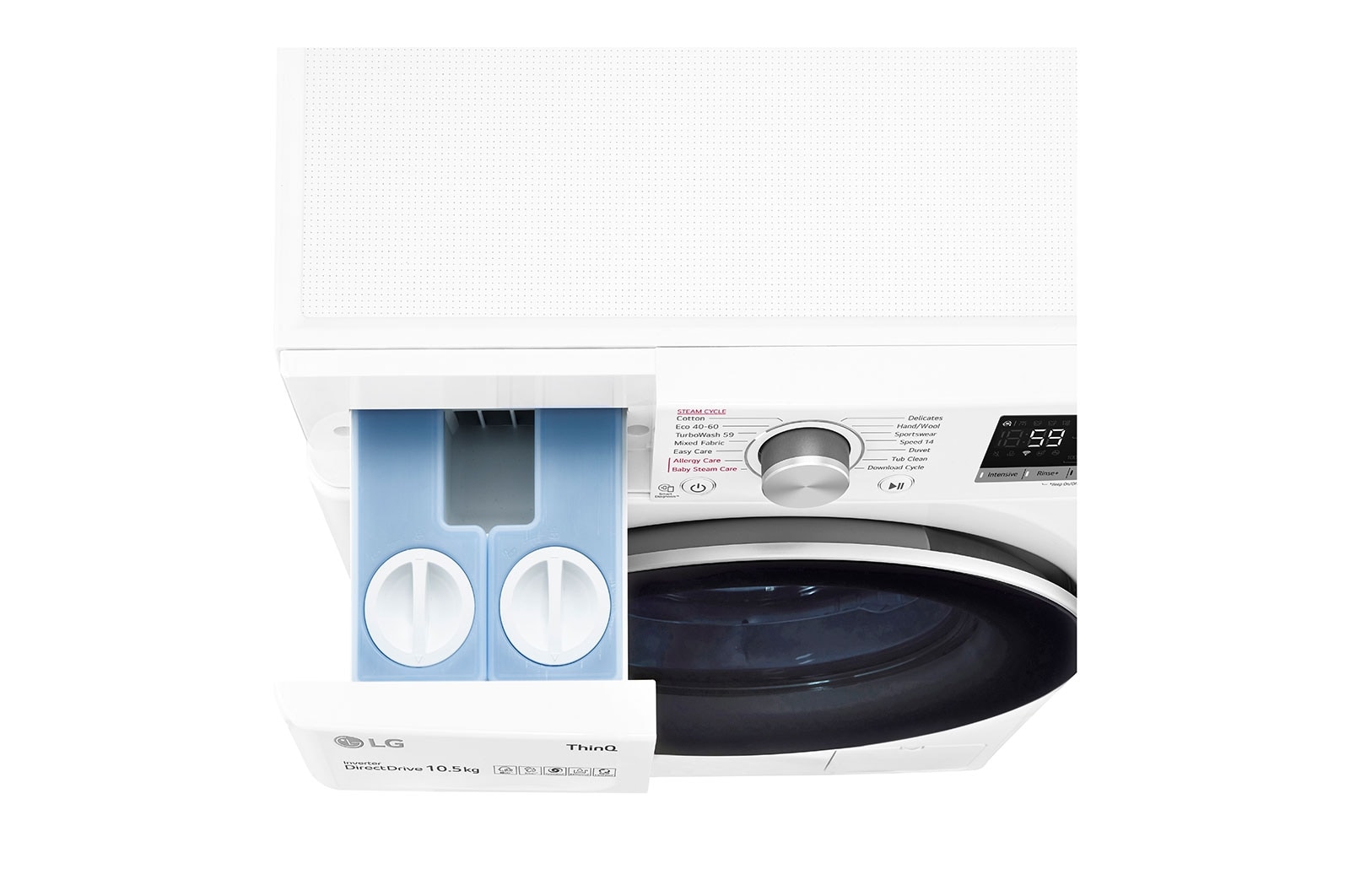 LG 10.5kg Washing Machine White AI DD™, F4V710WTSA