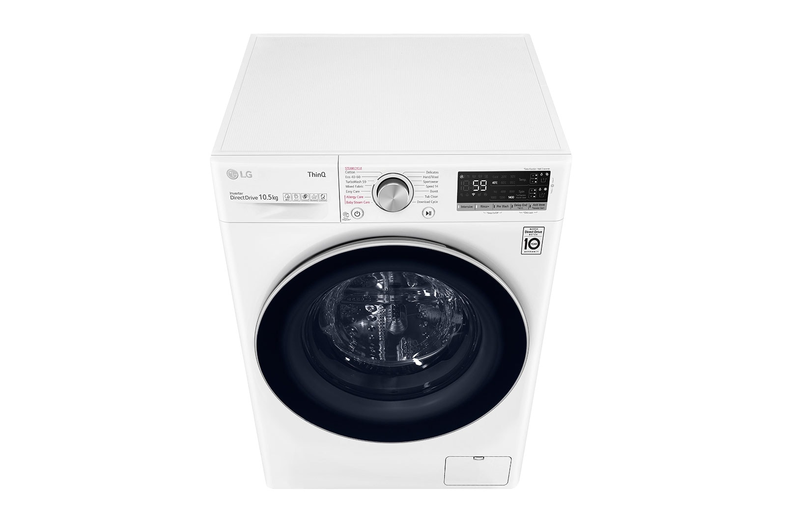 LG 10.5kg Washing Machine White AI DD™, F4V710WTSA
