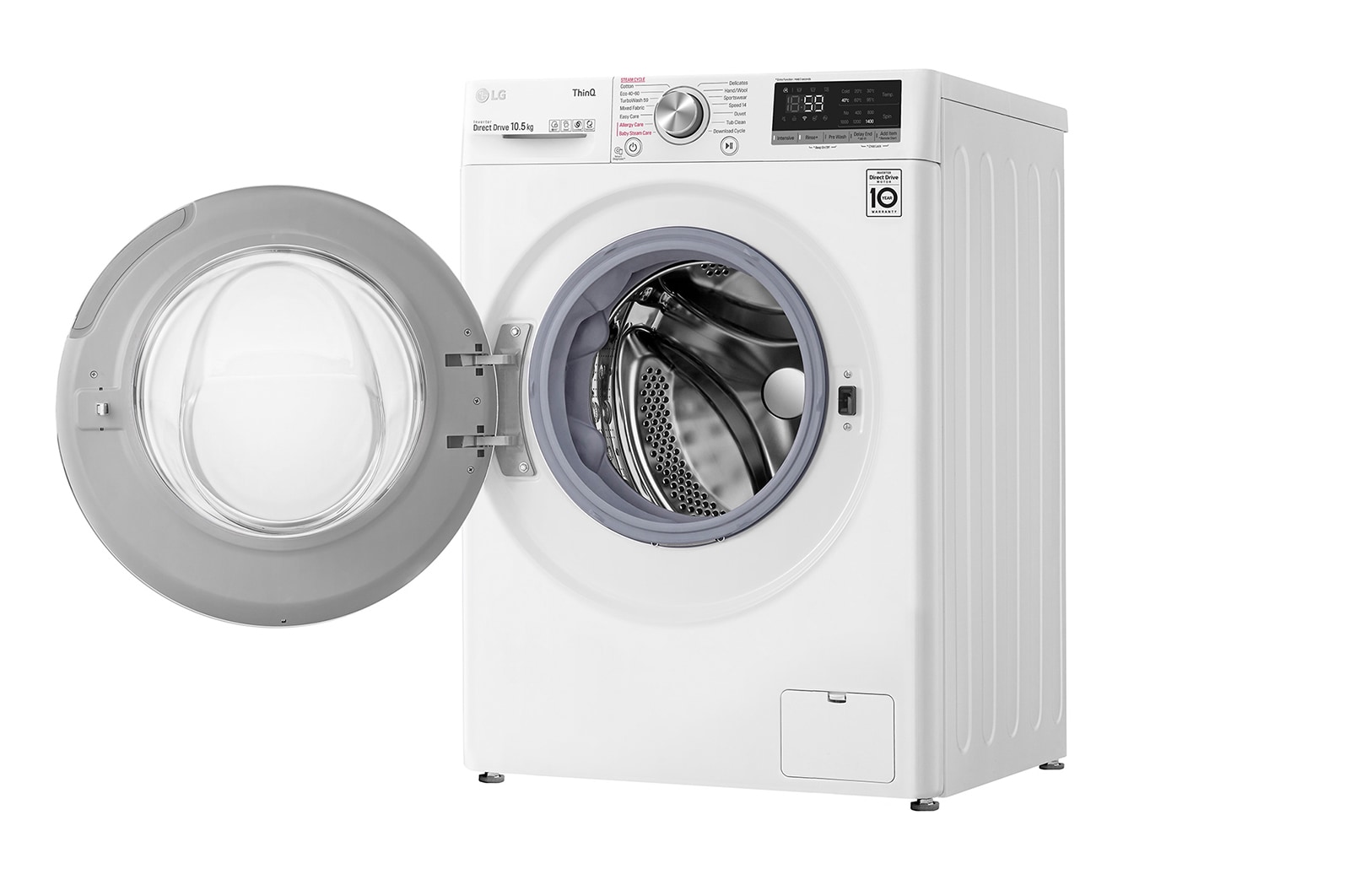 LG 10.5kg Washing Machine White AI DD™, F4V710WTSE