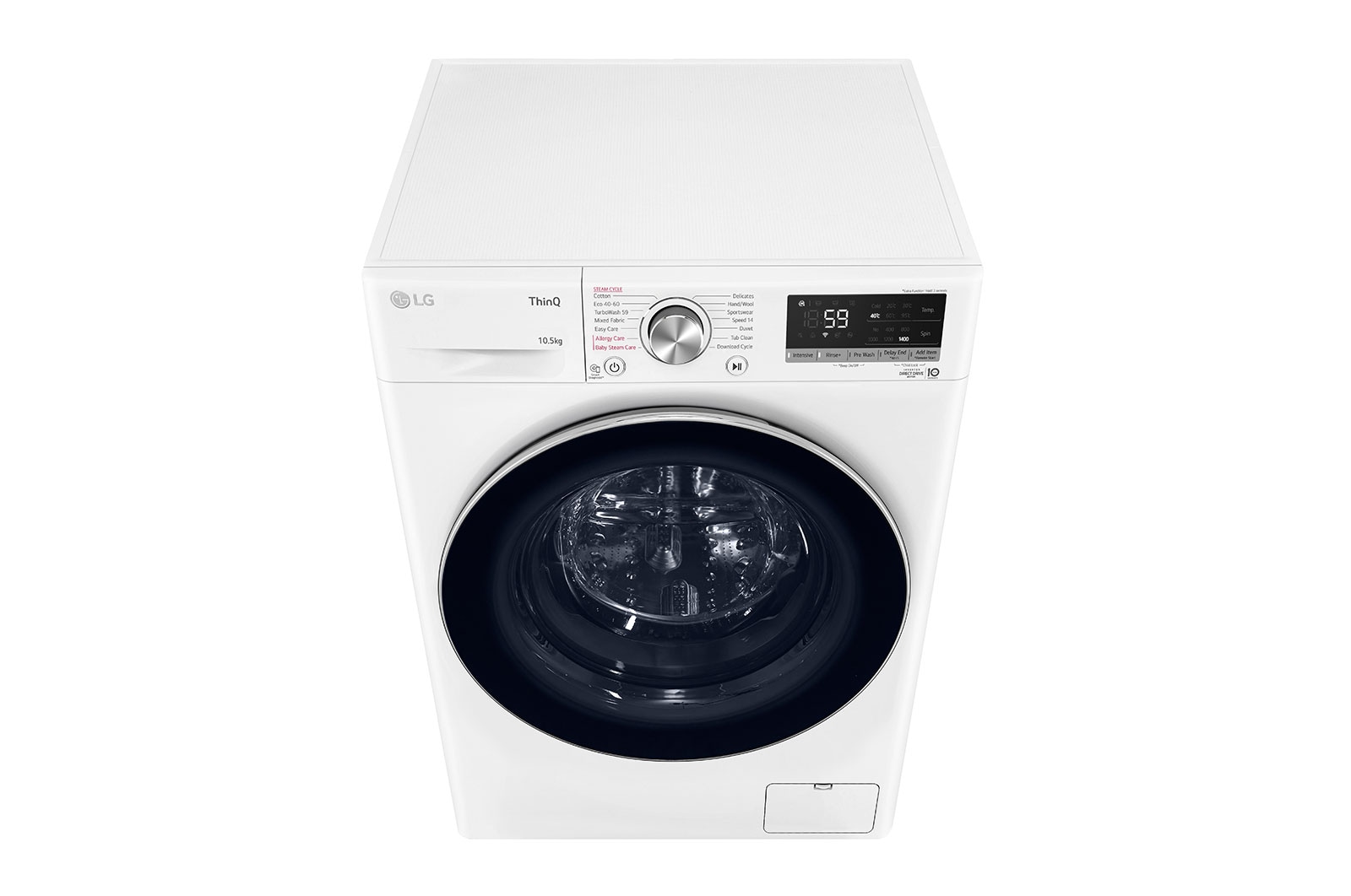 LG 10.5kg Washing Machine White AI DD™, F4V710WTSH