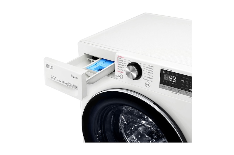 LG Turbowash™ F4V710WTS 10.5kg Washing Machine - White, F4V710WTS