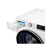 LG WiFi connected | 12kg | Washing Machine | 1360 rpm | AI DD™ | Direct Drive™ | Steam™ | TurboWash™ | White, F4V712WTSE