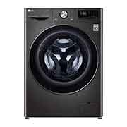 Front view of 9kg Washing Machine Black Steel AI DD™(F4V909BTSE)