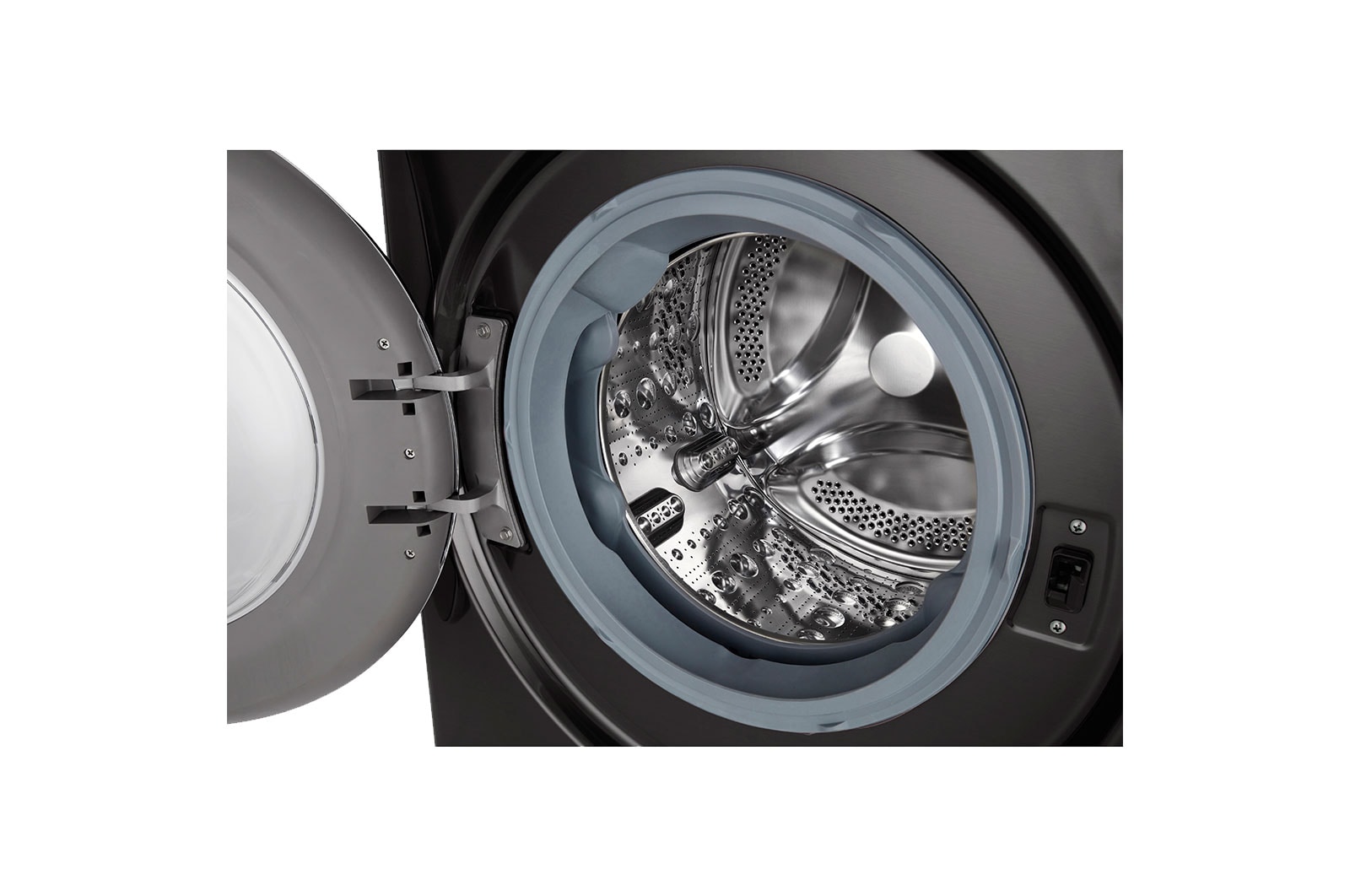 LG Turbowash360™ F4V909BTS 9kg Washing Machine - Black Steal, F4V909BTS