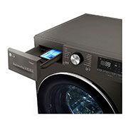 LG Turbowash360™ F4V909BTS 9kg Washing Machine - Black Steal, F4V909BTS