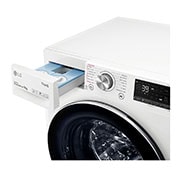 LG WiFi connected | 9kg | Washing Machine | 1360 rpm | Auto Dose | AI DD™ | Direct Drive™ | Steam™ | TurboWash™360 | White, F4V909WTSA