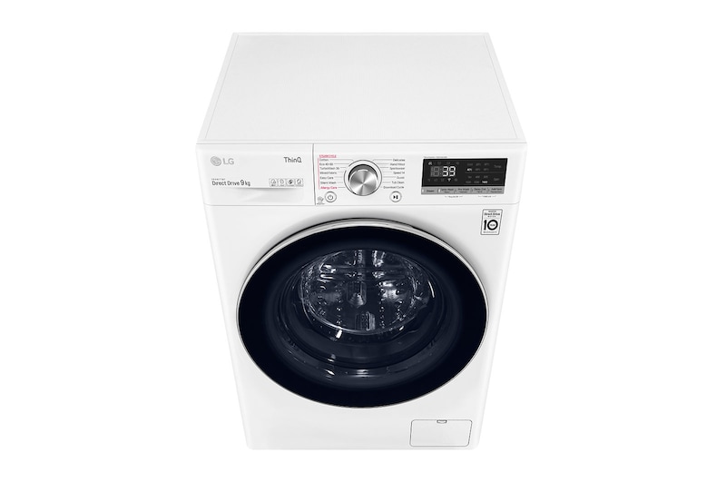 LG 9kg Washing Machine AI DD™, White, F4V909WTSE