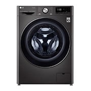 LG 10.5kg Washing Machine Black Steel Direct Drive, F4V910BTSE