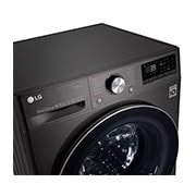 LG Turbowash360™ F4V910BTS 10.5kg Washing Machine - Black Steel, F4V910BTS
