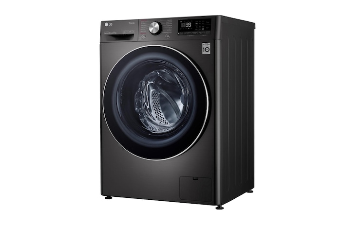 LG 9kg Washing Machine AI DD™, Black Steel, F6V1009BTSE