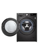 LG WiFi connected | 9kg | Washing Machine | 1560 rpm | AI DD™ | Direct Drive™ | Steam™ | TurboWash™360 | Black Steel, F6V1009BTSE