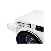 LG WiFi connected | 9kg | Washing Machine | 1560 rpm | Direct Drive™ | AI DD™ | Steam™ | TurboWash™360 | White, F6V1009WTSE