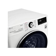 LG WiFi connected | 9kg | Washing Machine | 1560 rpm | Direct Drive™ | AI DD™ | Steam™ | TurboWash™360 | White, F6V1009WTSE