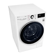 LG WiFi connected | 9kg | Washing Machine | 1560 rpm | Direct Drive™ | AI DD™ | Steam™ | TurboWash™360 | White, F6V1009WTSE