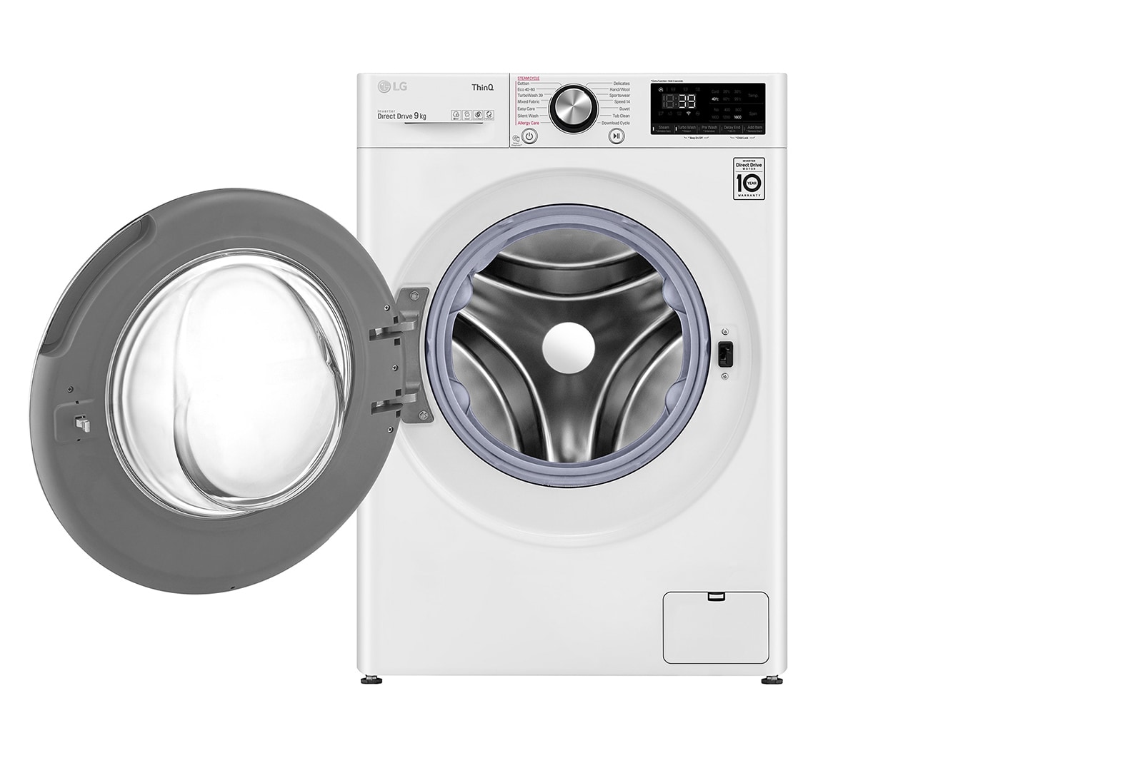 LG 9kg Washing Machine White AI DD™, F6V1009WTSE