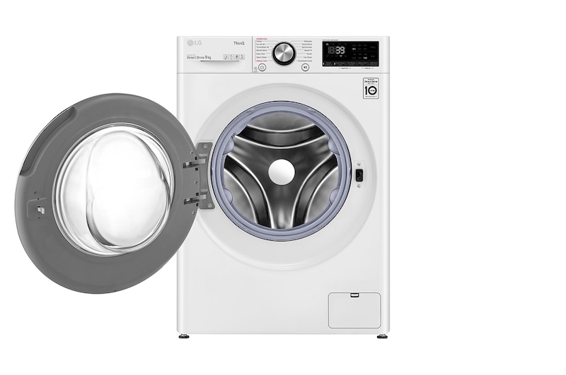 LG 9kg Washing Machine AI DD™, White, F6V1009WTSE