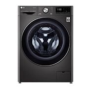 Front view of 10.5kg Washing Machine Black Steel AI DD™(F6V1010BTSE)