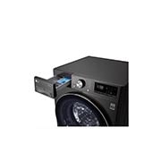 LG WiFi connected | 10.5kg | Washing Machine | 1560 rpm | AI DD™ | Direct Drive™ | Steam™ | TurboWash™360 | Black Steel, F6V1010BTSE