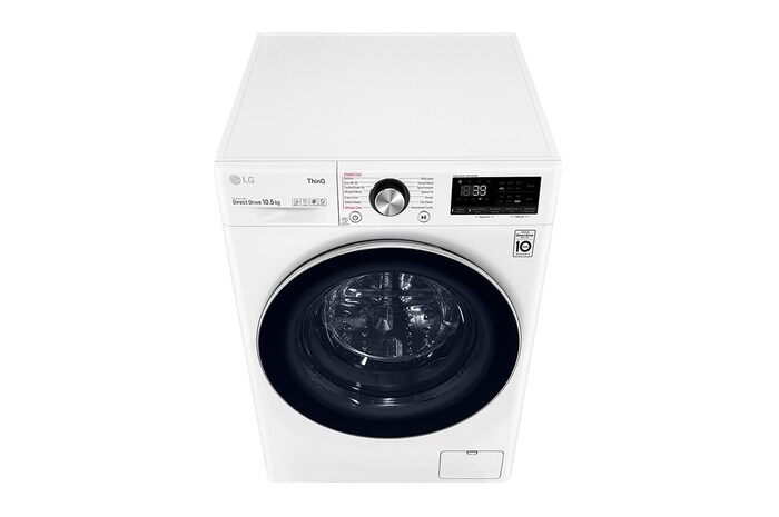 LG 10.5kg Washing Machine AI DD™, White, F6V1010WTSE