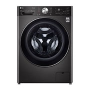 LG WiFi connected | 10.5kg | Washing Machine | 1560 rpm | Auto Dose | AI DD™ | Direct Drive™ | Steam™ | TurboWash™360 | Black Steel, F6V1110BTSA