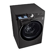 LG WiFi connected | 10.5kg | Washing Machine | 1560 rpm | Auto Dose | AI DD™ | Direct Drive™ | Steam™ | TurboWash™360 | Black Steel, F6V1110BTSA