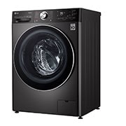 LG WiFi connected | 10.5kg | Washing Machine | 1560 rpm | Auto Dose | AI DD™ | Direct Drive™ | Steam™ | TurboWash™360 | Black Steel, F6V1110BTSA