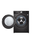 LG WiFi connected | 10.5kg | Washing Machine | 1560 rpm | Auto Dose | AI DD™ | Direct Drive™ | Steam™ | TurboWash™360 | Black Steel, F6V1110BTSA