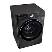 LG WiFi connected | 10.5kg | Washing Machine | 1560 rpm | Auto Dose | AI DD™ | Direct Drive™ | Steam™ | TurboWash™360 | Black Steel, F6V1110BTSA