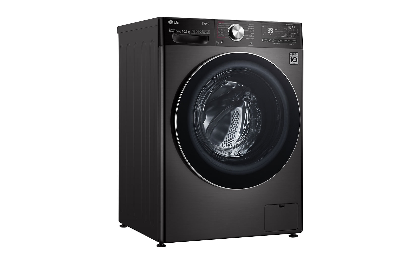 LG 10.5kg Washing Machine Black Steel AI DD™, F6V1110BTSA