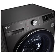 LG WiFi connected | 9kg | Washing Machine | 1560 rpm | Auto Dose | AI DD™ | Direct Drive™ | Steam™ | TurboWash™360\t| Black Steel, F6V909BTSA