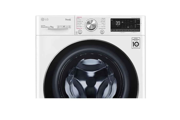 LG 9kg Washing Machine AI DD™, White, F6V909WTSA