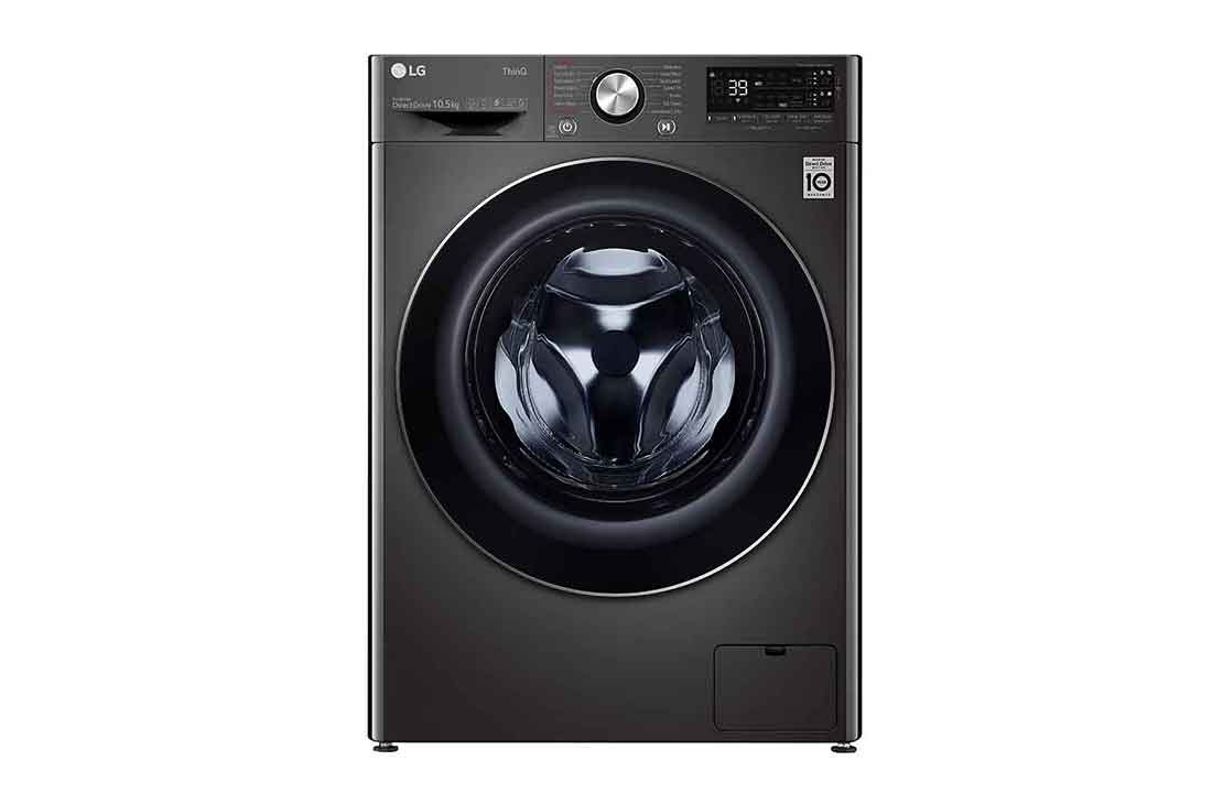 LG 10.5kg Washing Machine AI DD™, Black Steel, F6V910BTSA