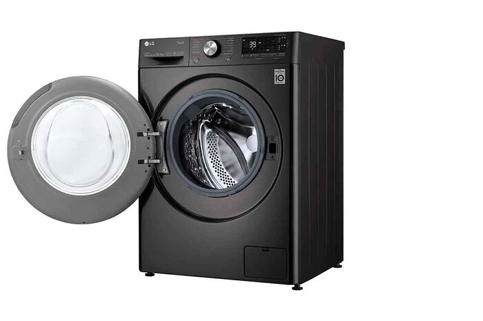 LG 10.5kg Washing Machine AI DD™, Black Steel, F6V910BTSA