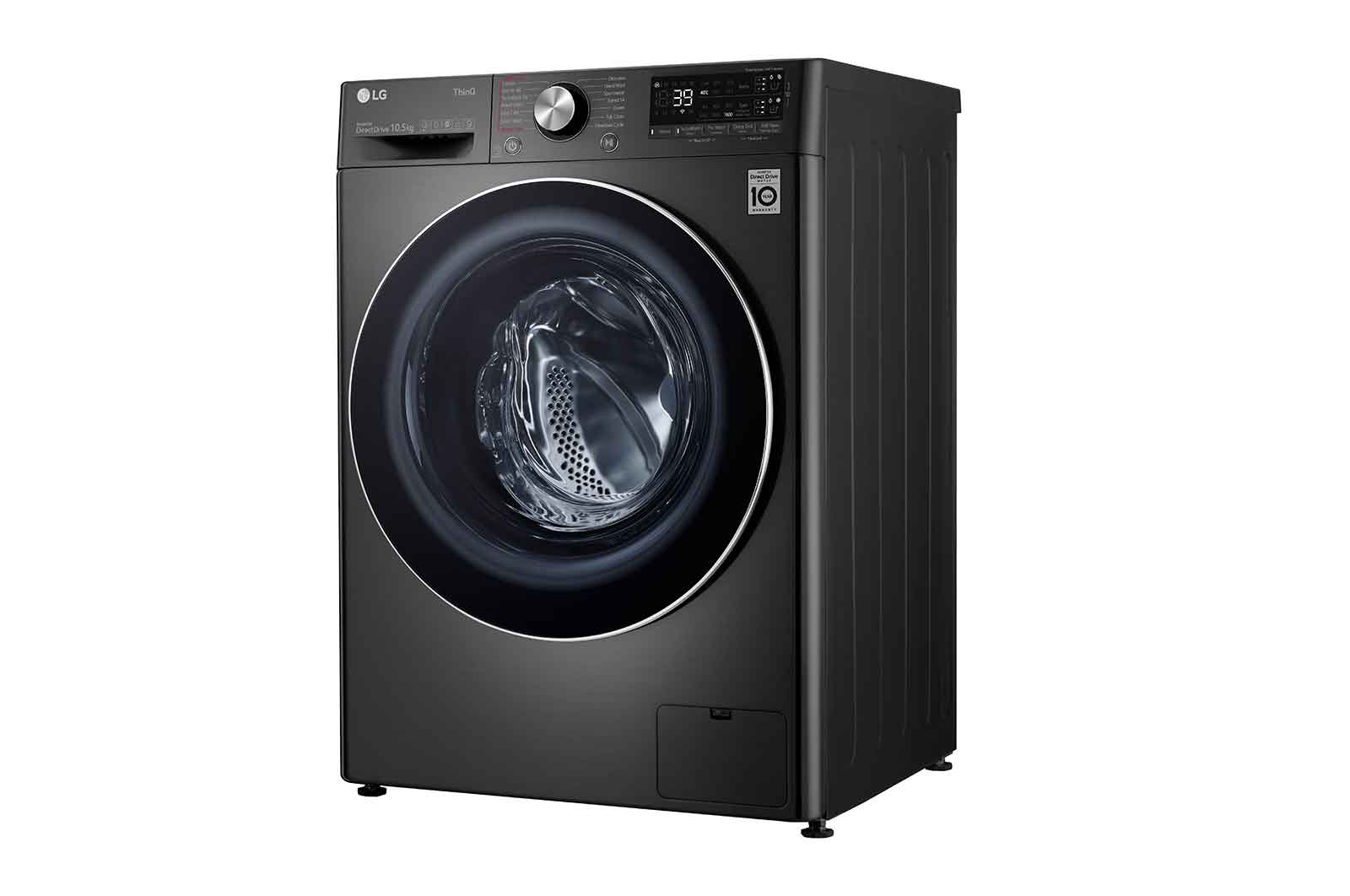 LG 10.5kg Washing Machine Black Steel AI DD™, F6V910BTSA