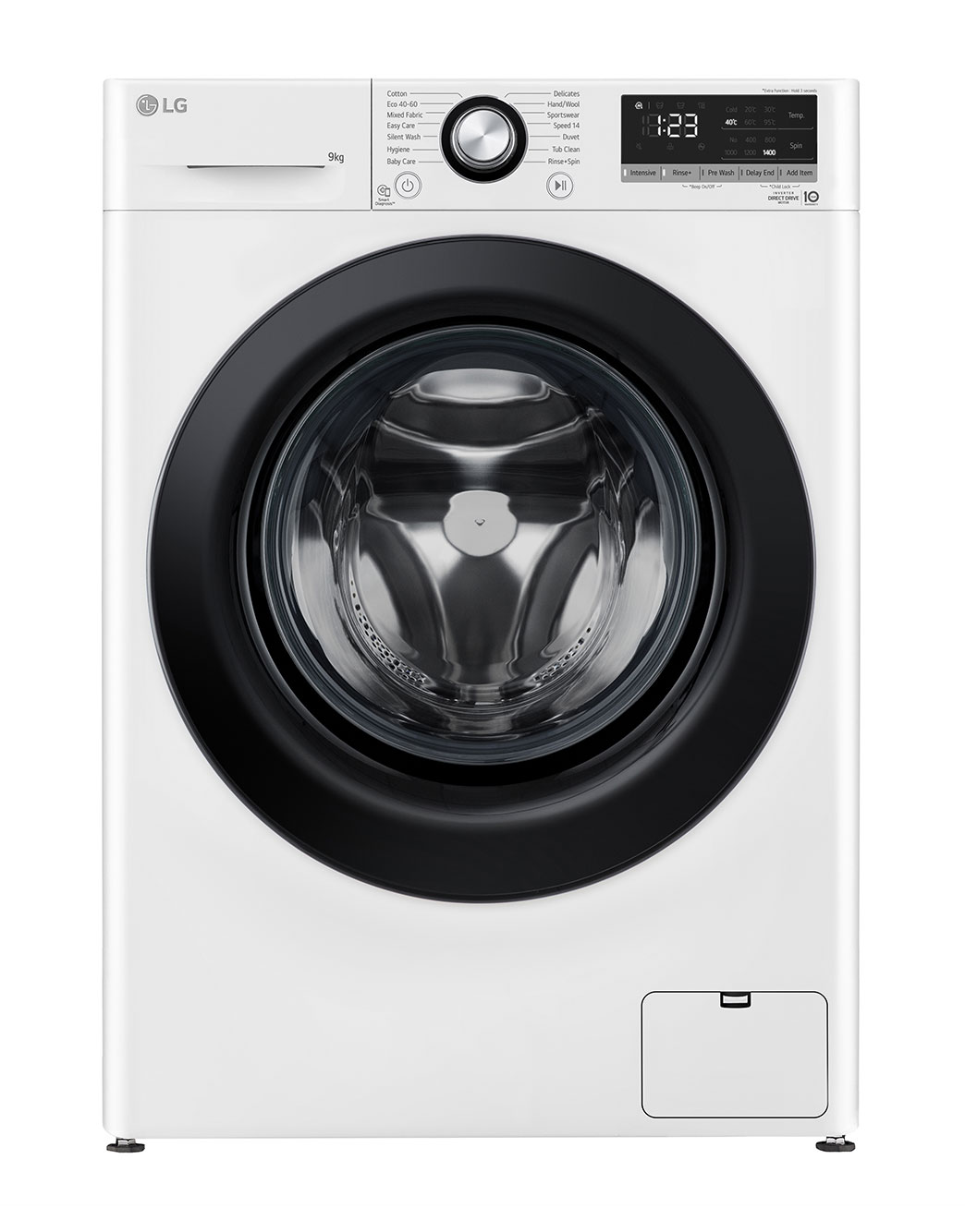 Front view of 9kg Washing Machine White AI DD™(FCV309WNE)