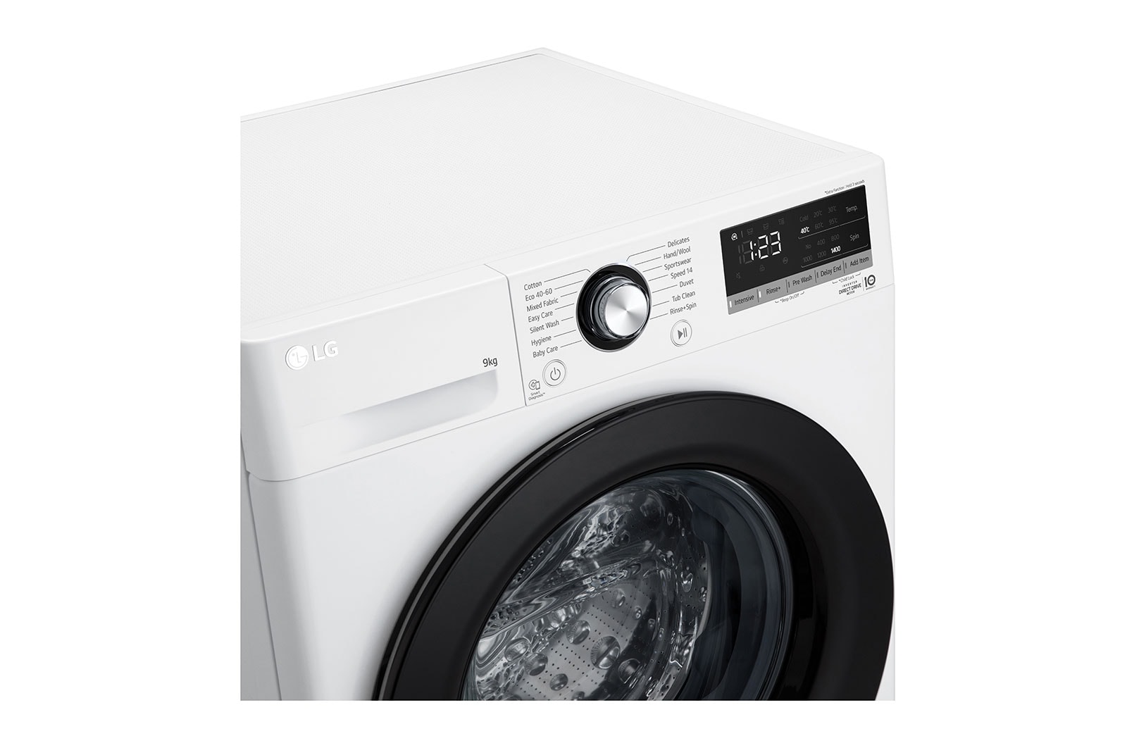LG 9kg Washing Machine White AI DD™, FCV309WNE