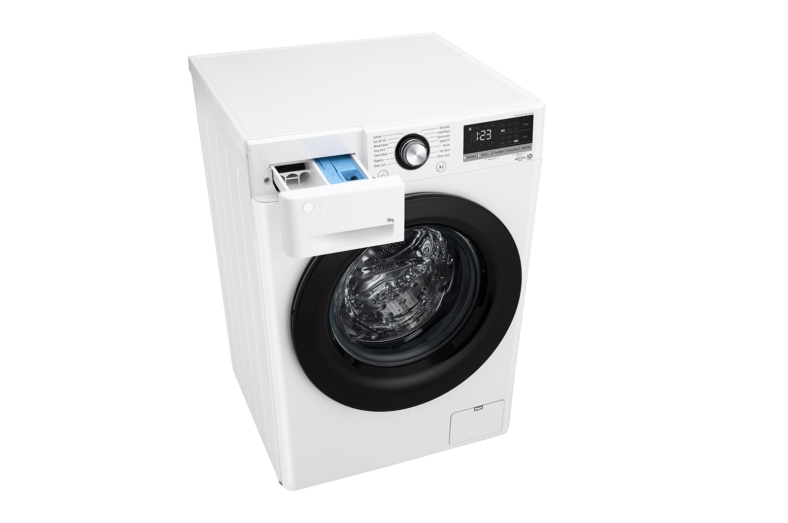 LG 9kg Washing Machine White AI DD™, FCV309WNE