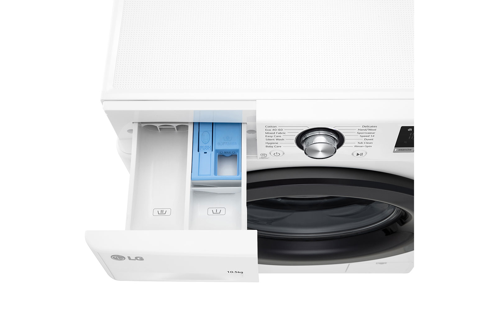 LG 10.5kg Washing Machine White AI DD™, FCV310WNE