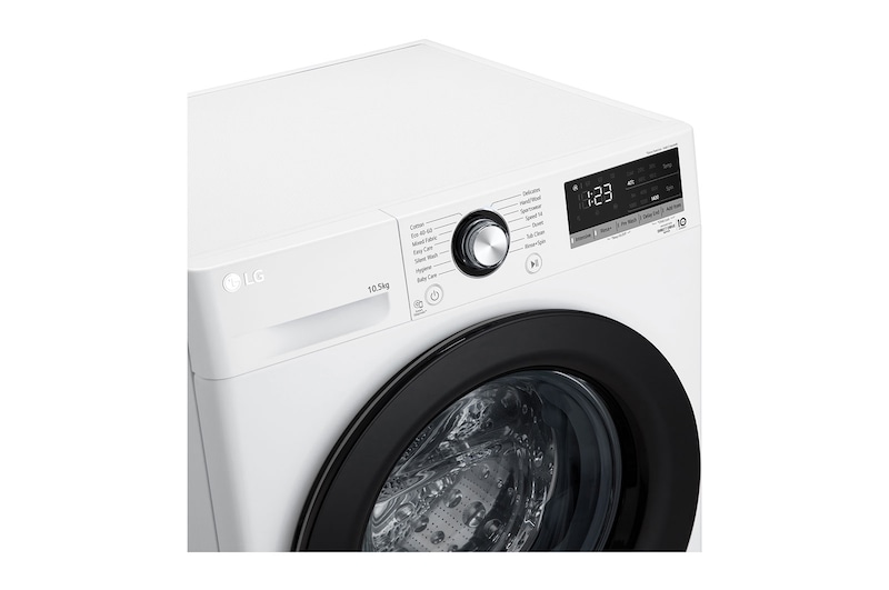 LG 10.5kg Washing Machine AI DD™, White, FCV310WNE