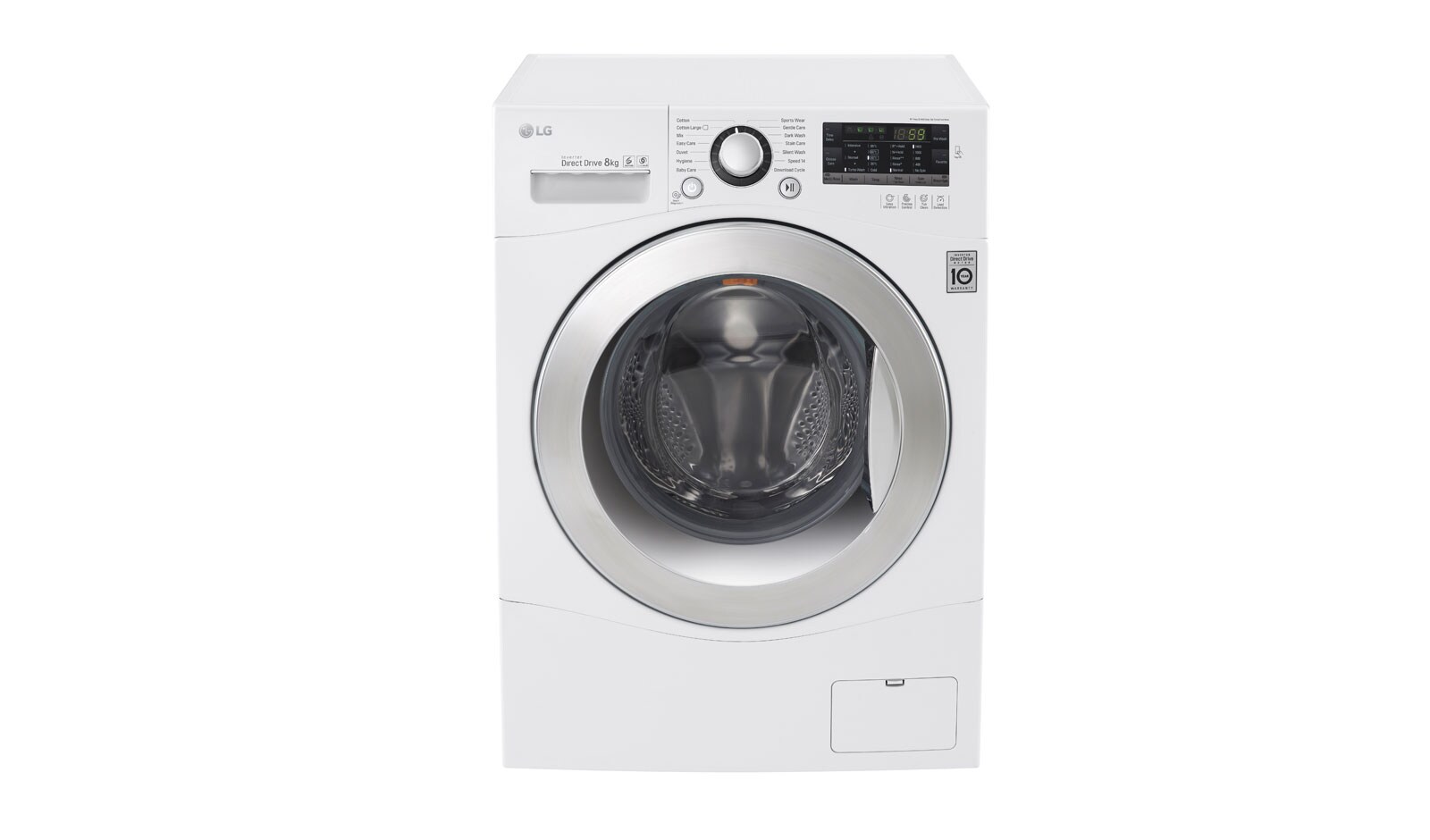 LG 8kg 6 Motion DD Washing Machine With Stylish Chrome Door, FH2A8TDN2