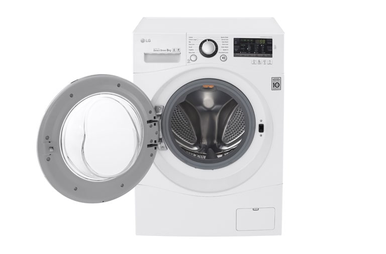 LG 8kg 6 Motion DD Washing Machine With Stylish Chrome Door, FH2A8TDN2