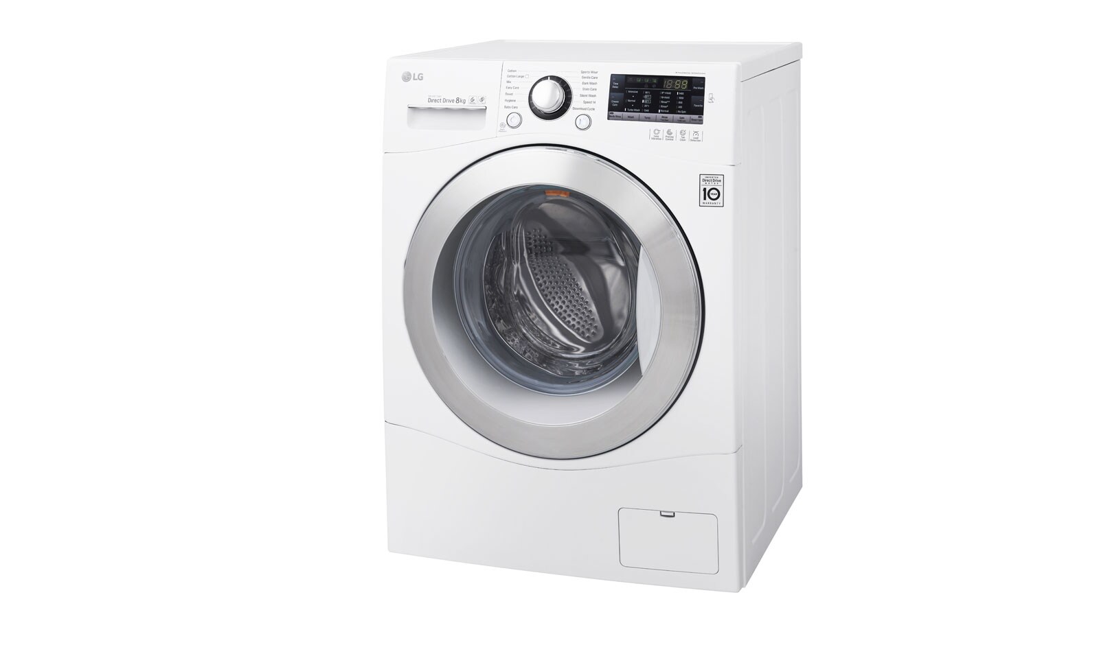 LG 8kg 6 Motion DD Washing Machine With Stylish Chrome Door, FH2A8TDN2