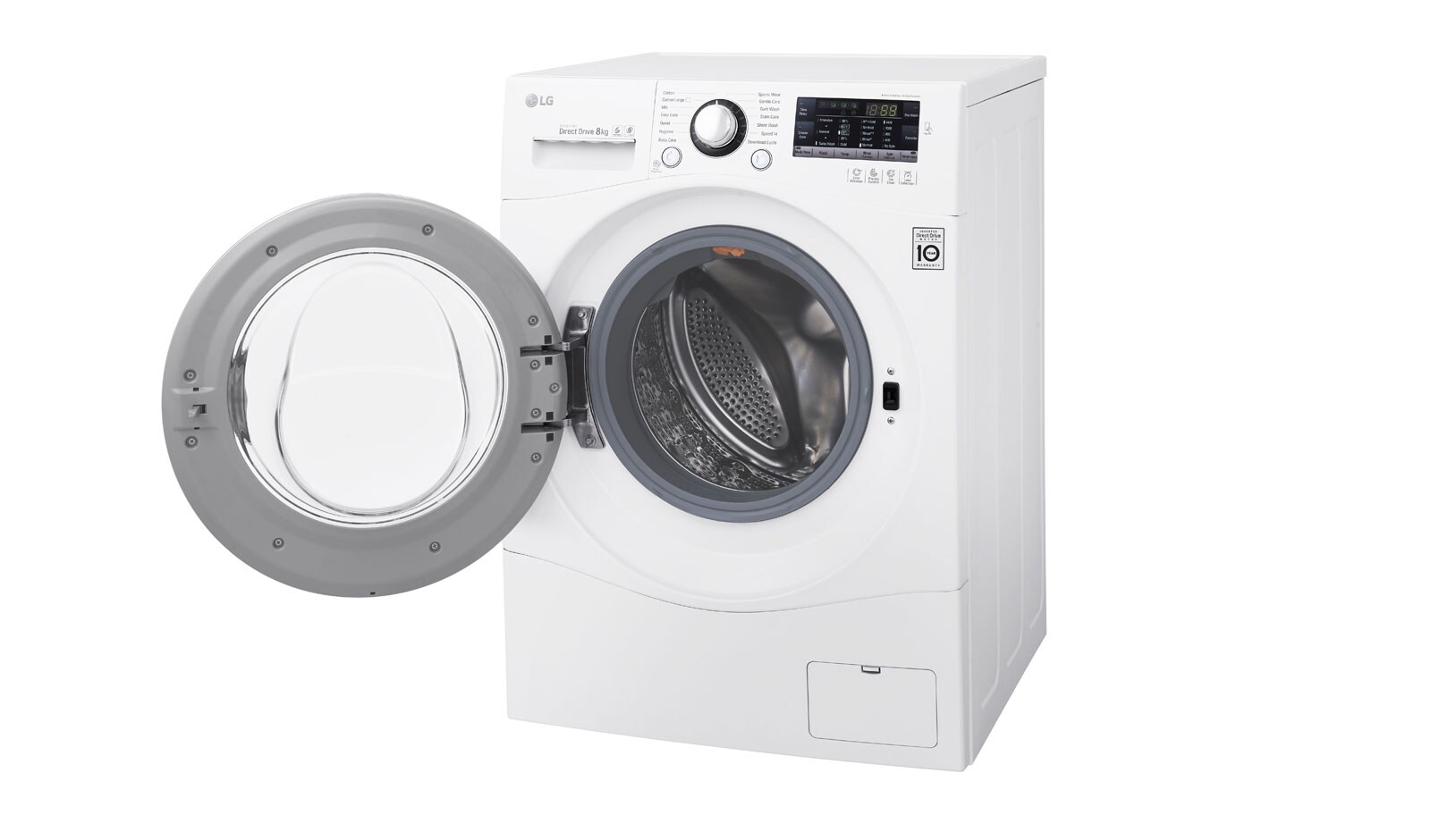 LG 8kg 6 Motion DD Washing Machine With Stylish Chrome Door, FH2A8TDN2